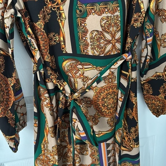 Scarf print dress - Picture 4 of 5